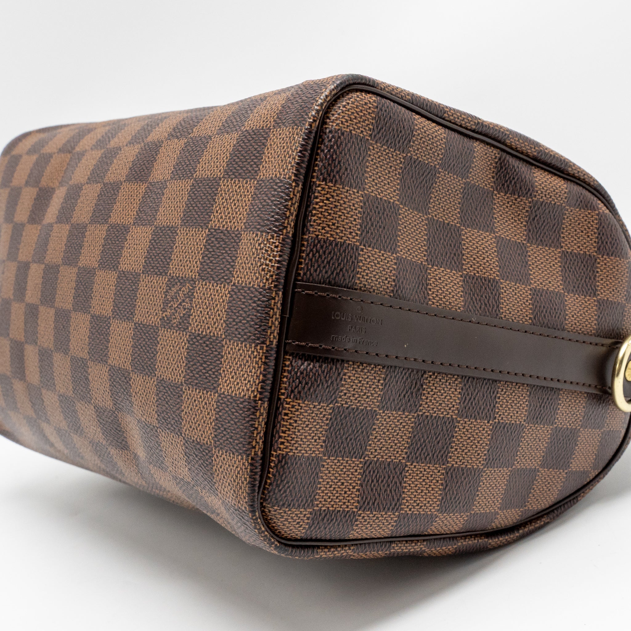 LOUIS VUITTON SPEEDY BANDOULIERE 25 DAMIER EBENE CANVAS GHW