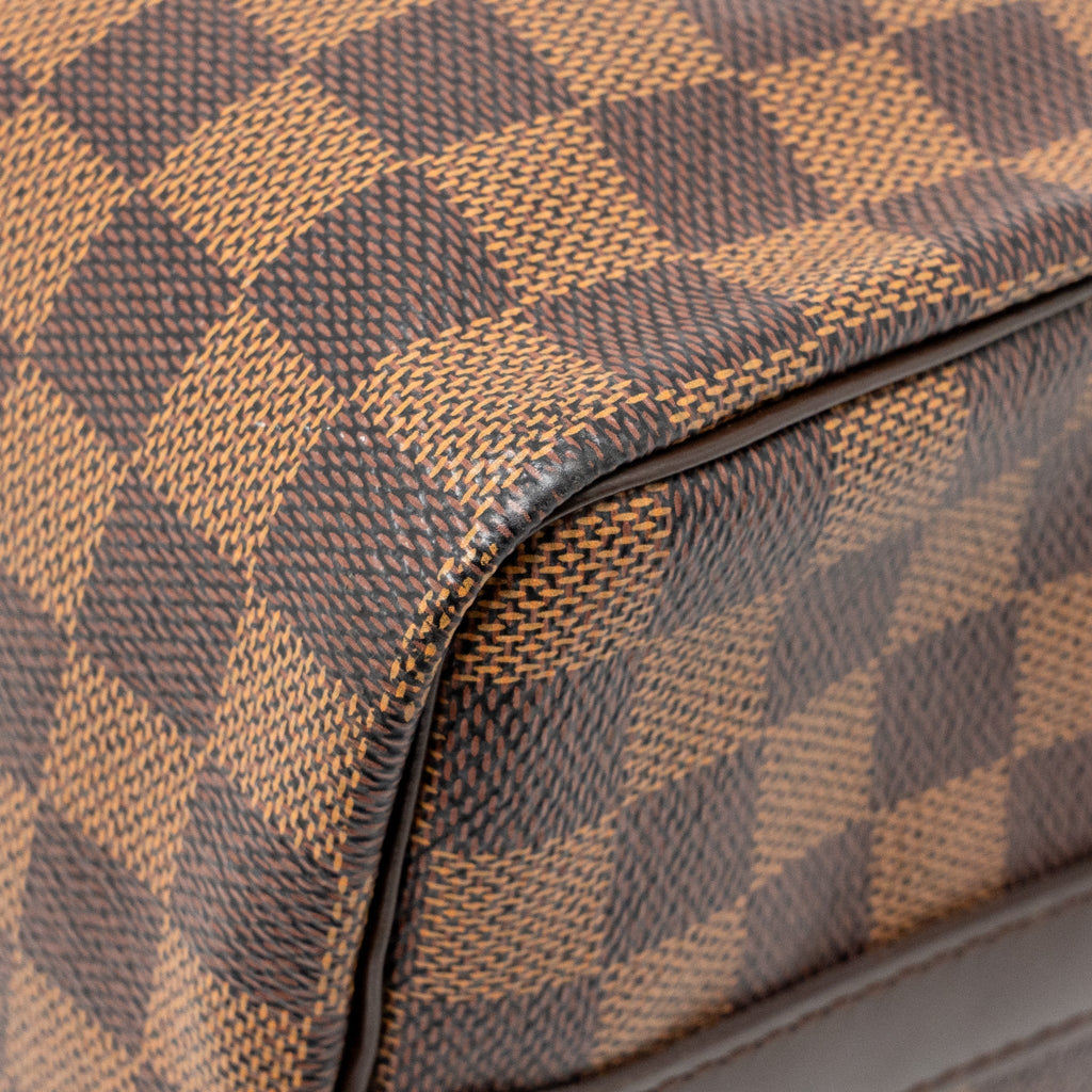 LOUIS VUITTON SPEEDY BANDOULIERE 25 DAMIER EBENE CANVAS GHW