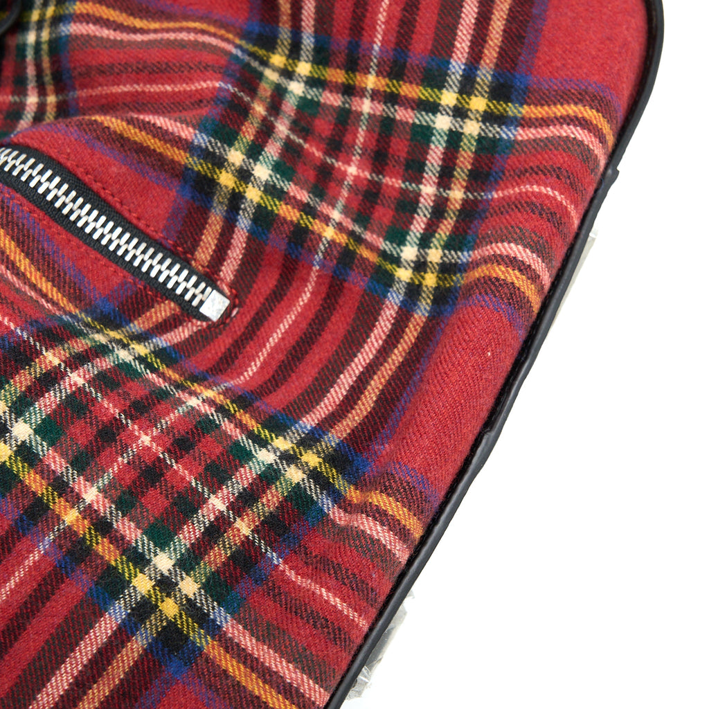 LOEWE HAMMOCK TARTAN BAG BLACK/RED TARTAN CALF/TEXTILE SHW