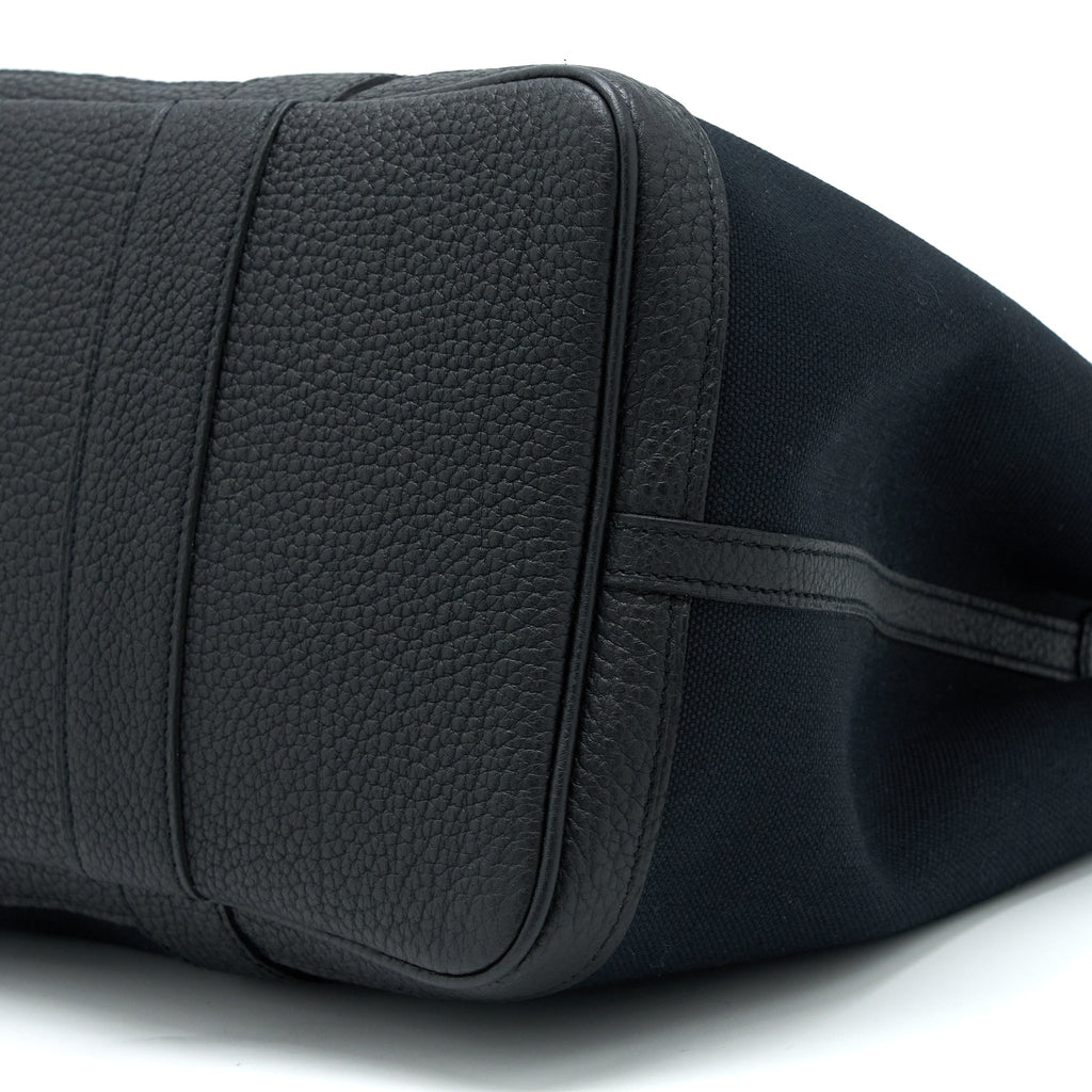 HERMES GARDEN PARTY 36 NEGONDA/CANVAS BLACK SHW