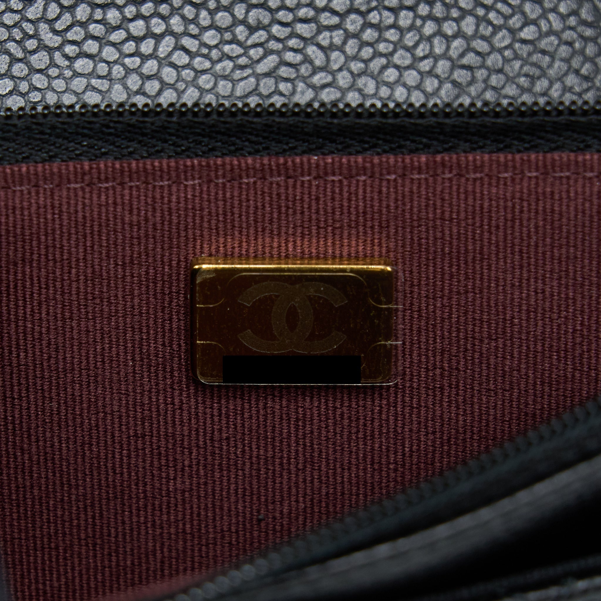 CHANEL CLASSIC WALLET ON CHAIN CAVIAR BLACK GHW (MICROCHIP)