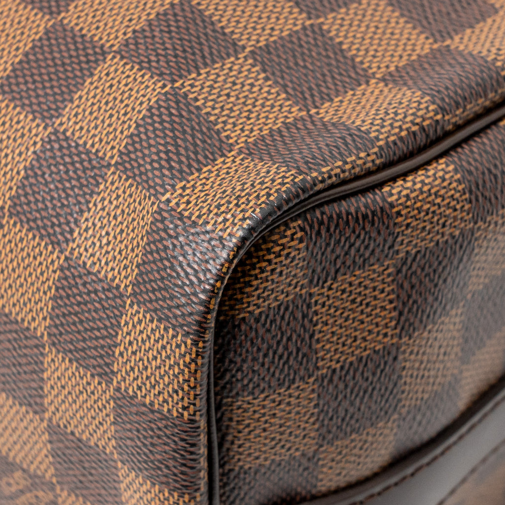 LOUIS VUITTON SPEEDY BANDOULIERE 25 DAMIER EBENE CANVAS GHW