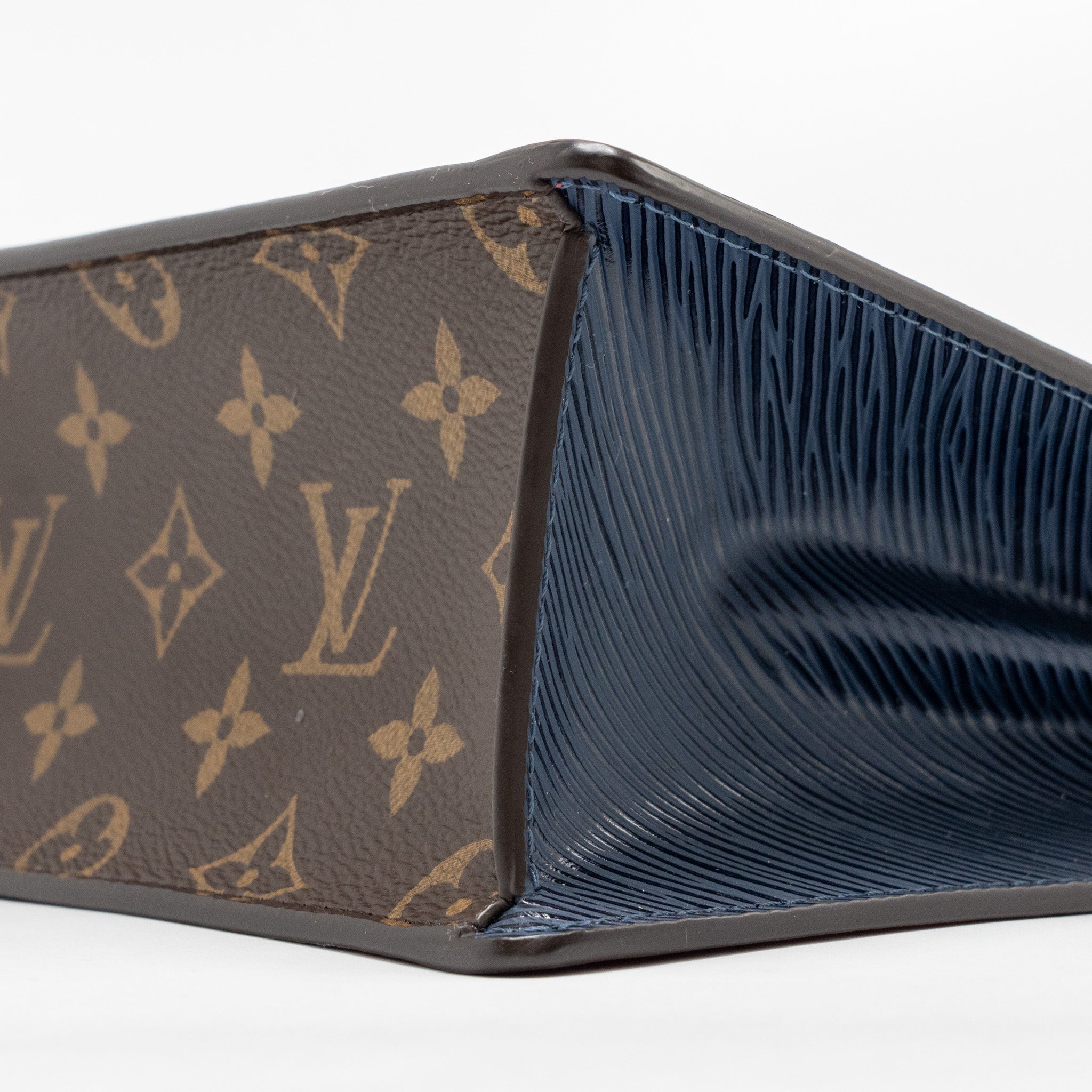 LOUIS VUITTON SPRING STREET BAG PATENT/EPI/MONOGRAM CANVAS RED/DARK BLUE/BROWN GHW