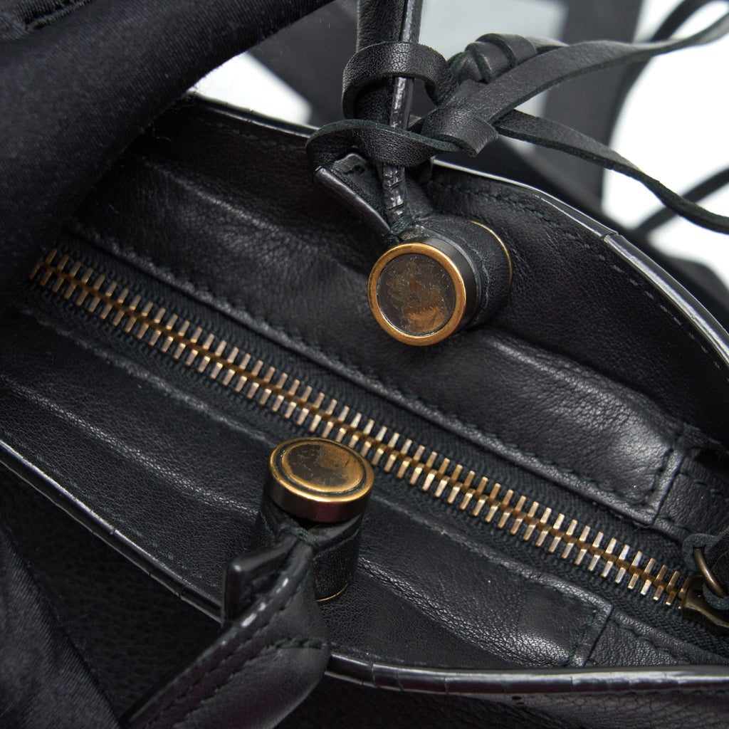 BALENCIAGA STUD FREE BLACKOUT CITY BAG