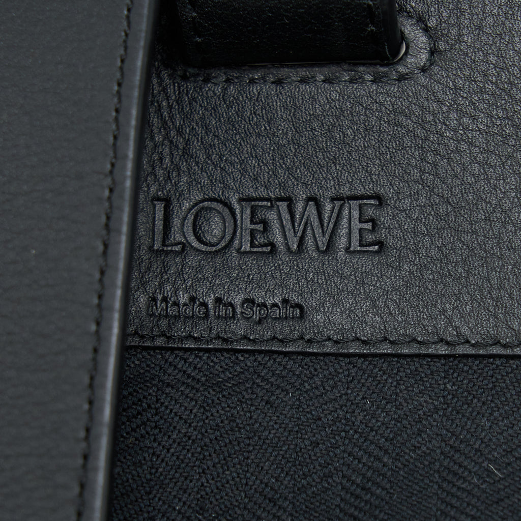 LOEWE HAMMOCK TARTAN BAG BLACK/RED TARTAN CALF/TEXTILE SHW