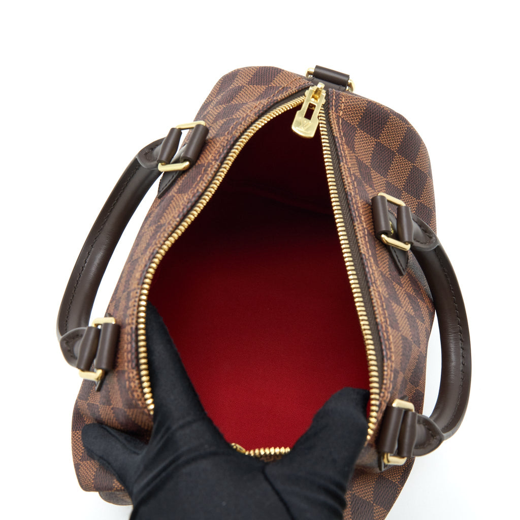 LOUIS VUITTON SPEEDY BANDOULIERE 25 DAMIER EBENE CANVAS GHW