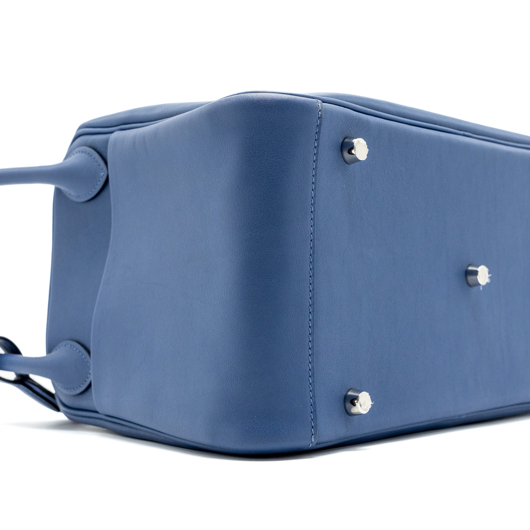 HERMES LINDY 30 SWIFT BLUE BRIGHTON MULTICOLOUR STRAP SHW