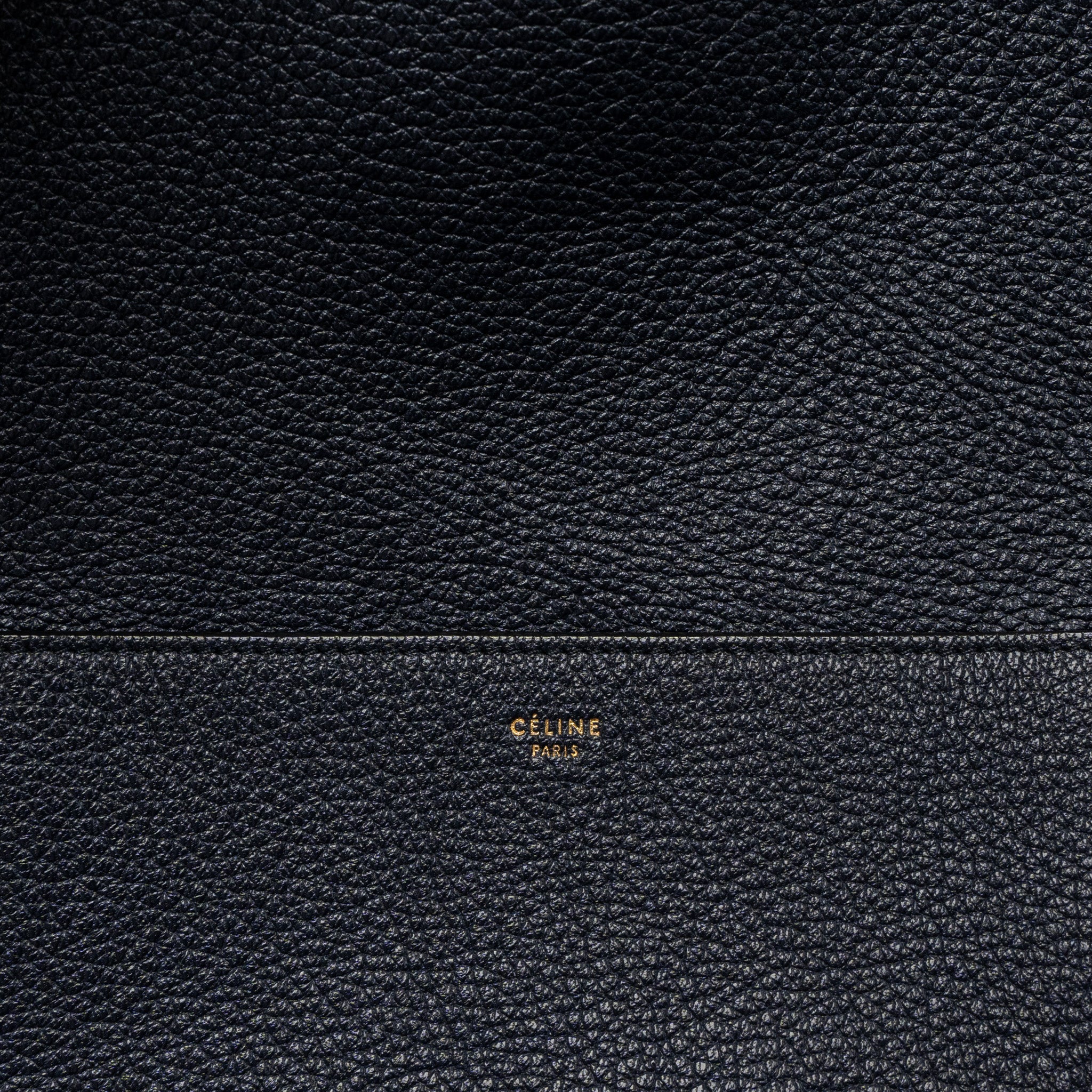 CELINE SANGLE BUCKET BAG CALFSKIN NAVY GHW