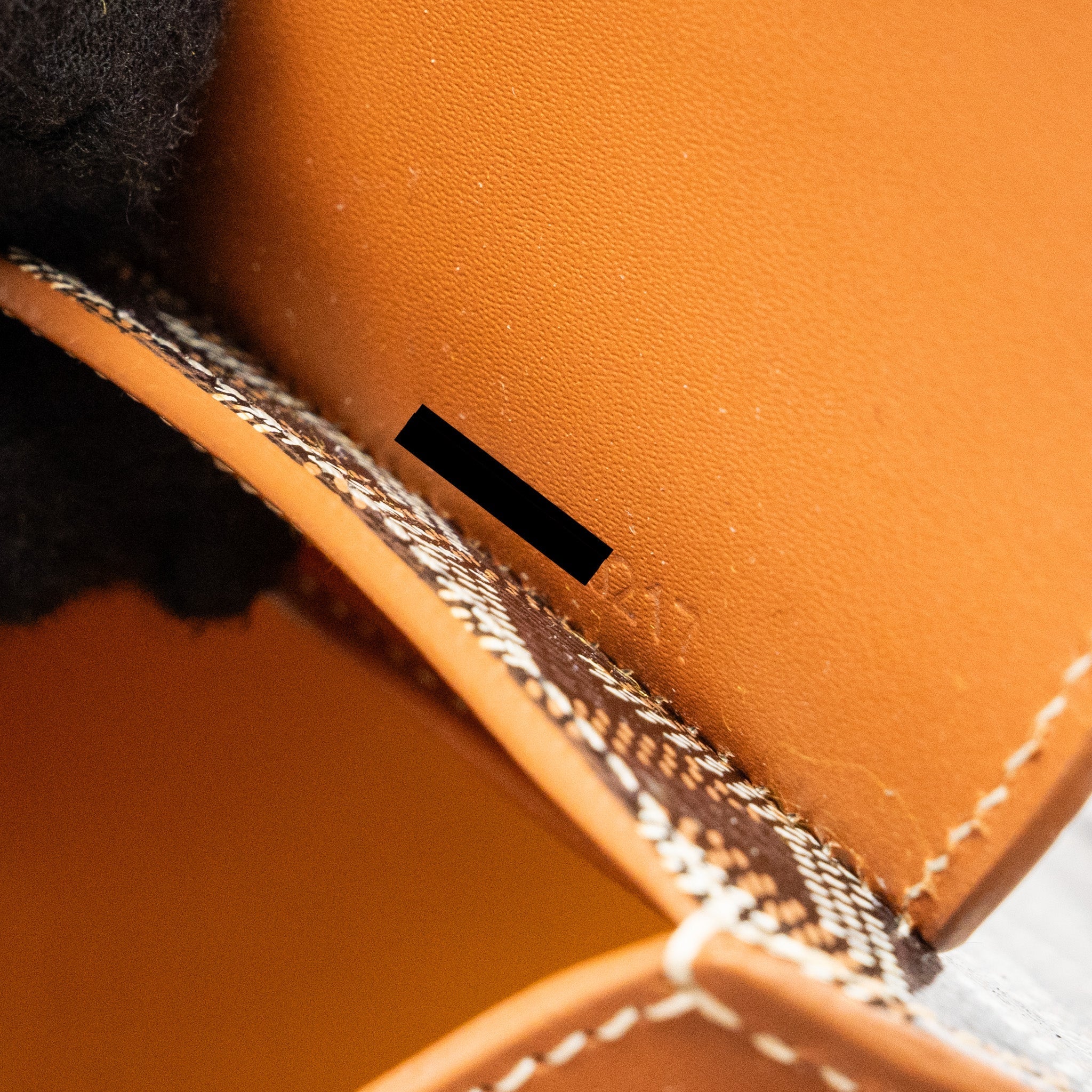 GOYARD MINI STRUCTURE SAIGON BAG CANVAS/CALFSKIN BLACK/TAN SHW