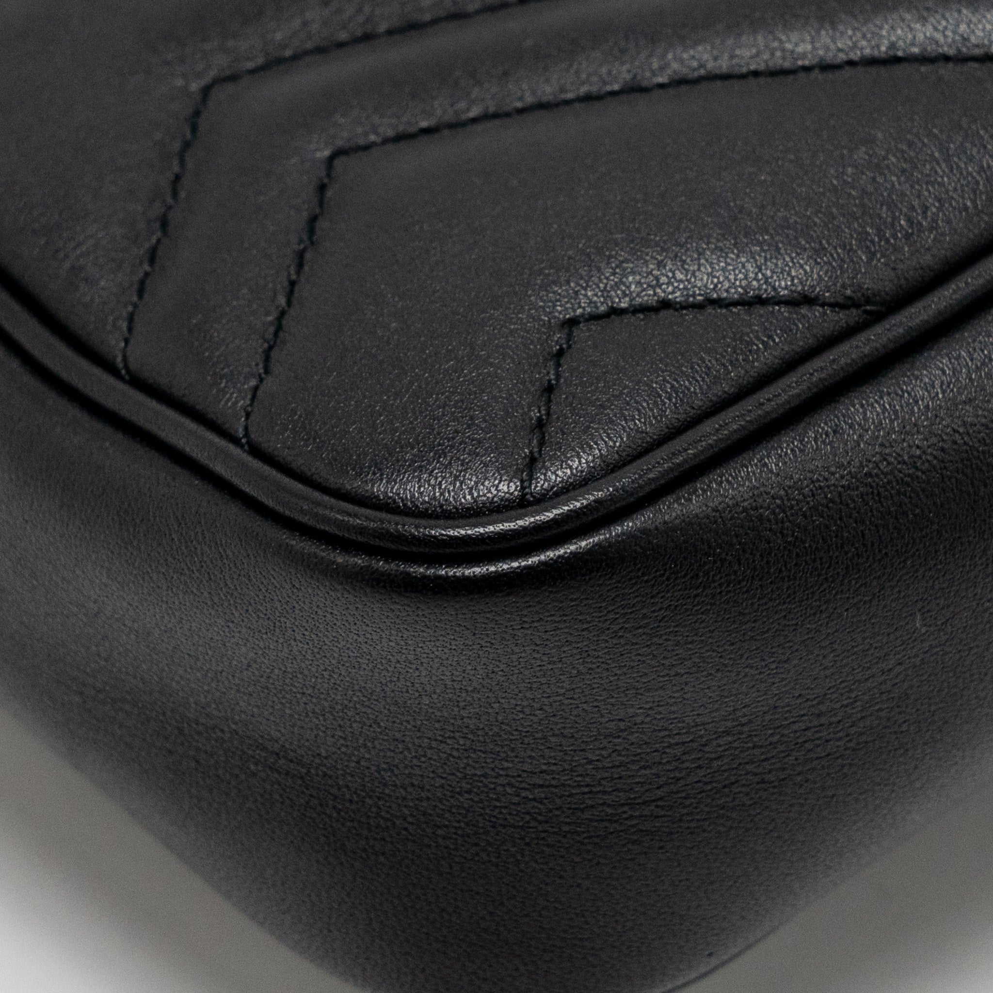 GUCCI MINI GG MARMONT CALFSKIN BLACK GHW
