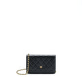 CHANEL CLASSIC WALLET ON CHAIN CAVIAR BLACK GHW
