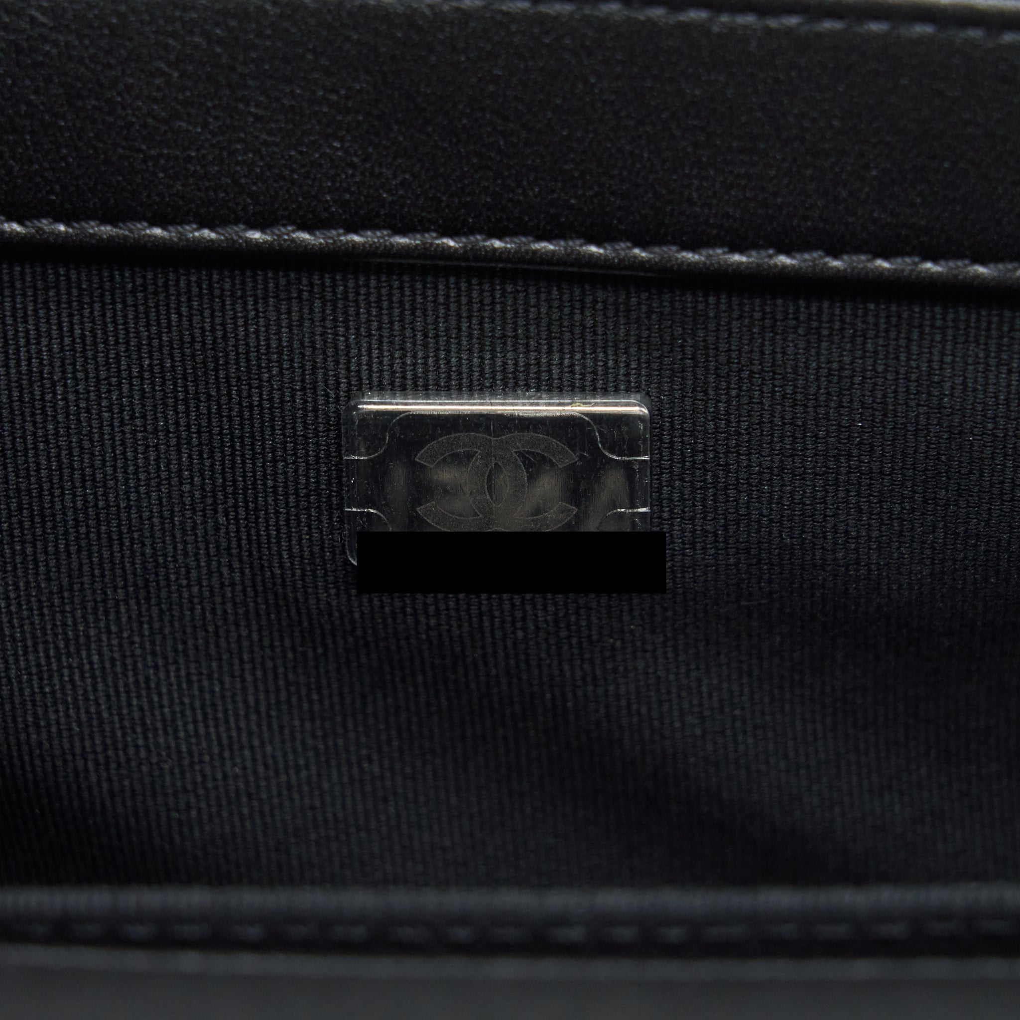 CHANEL SMALL BOY CALFSKIN BLACK RUTHENIUM SLIVER HARDWARE
