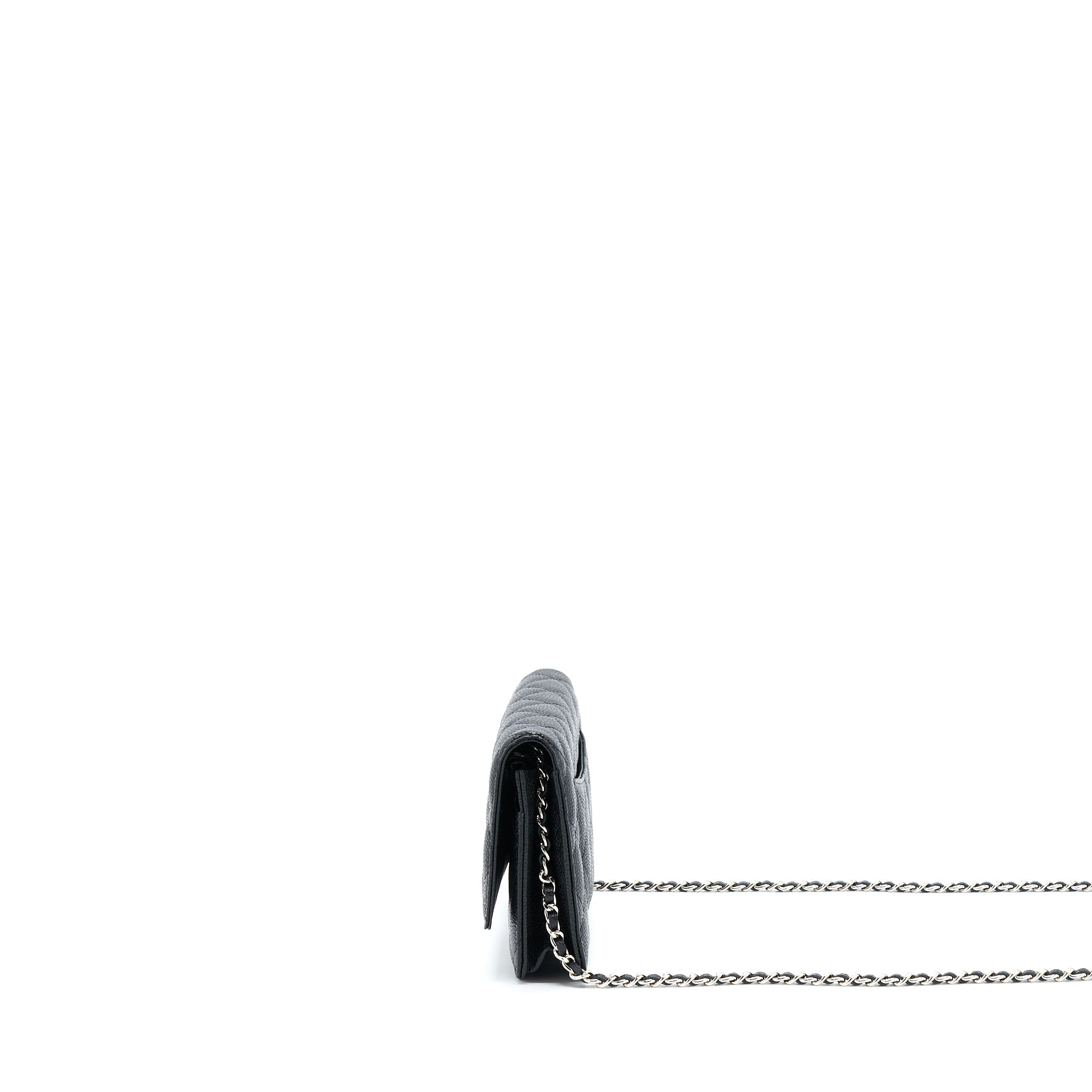 CHANEL CLASSIC WALLET ON CHAIN CAVIAR BLACK SHW