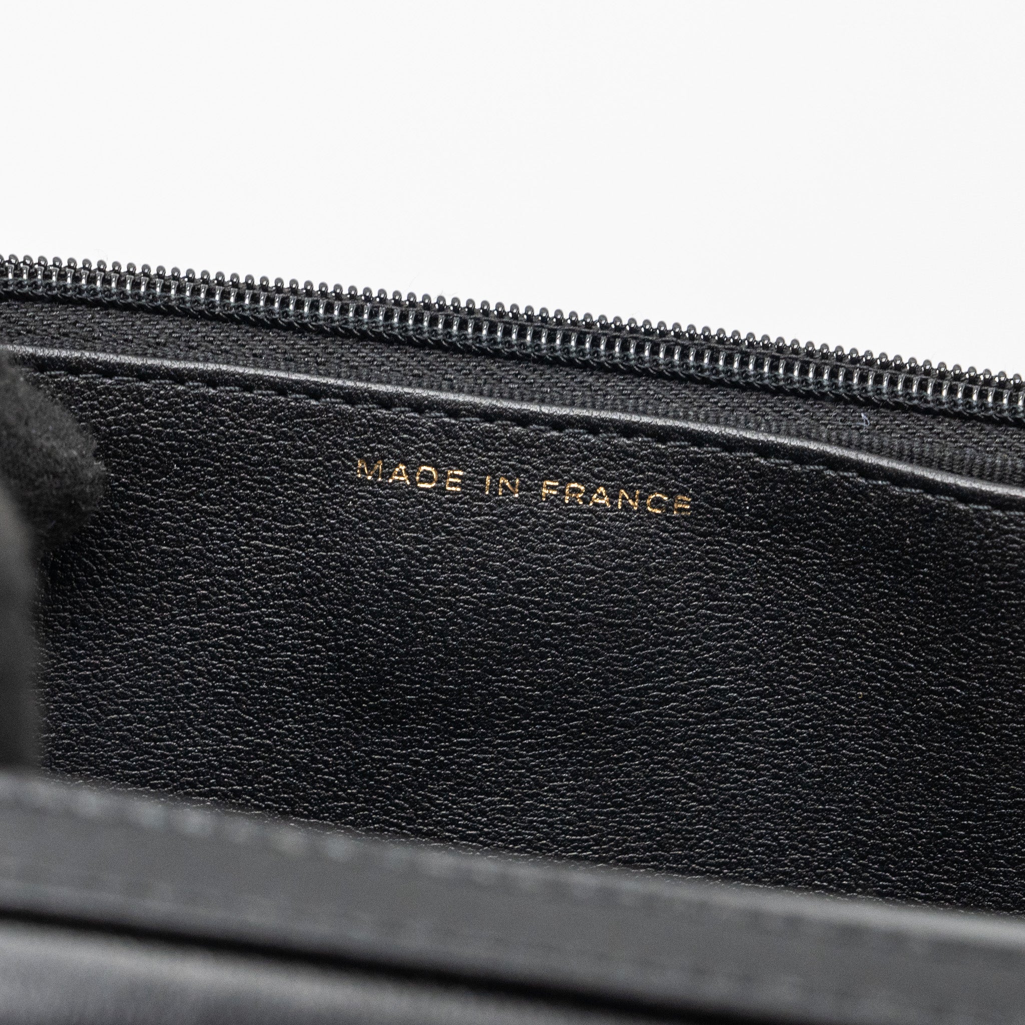 CHANEL COCO HEART WALLET ON CHAIN LAMBSKIN BLACK GHW (MICROCHIP)