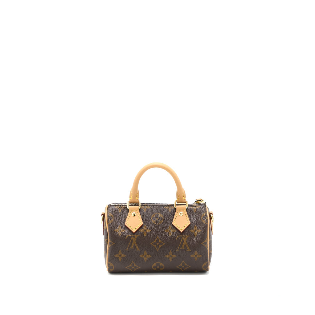 LOUIS VUITTON NANO SPEEDY MONOGRAM CANVAS GHW (NEW VERSION)