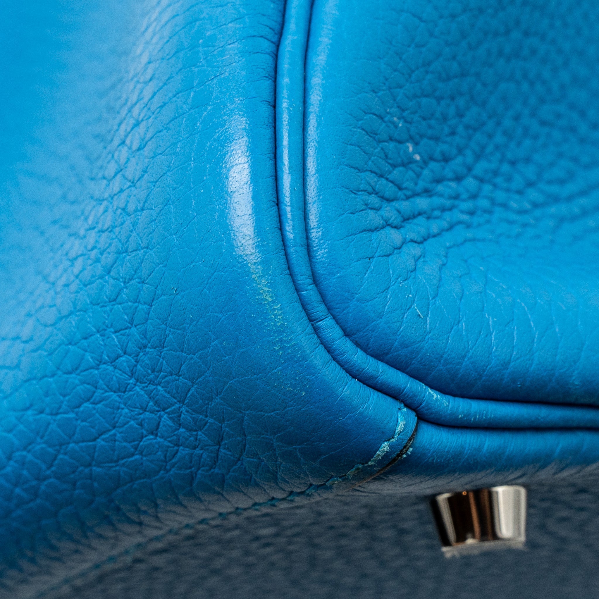 HERMES LINDY 30 CLEMENCE BLUE ZANZIBAR/MALACHITE SHW