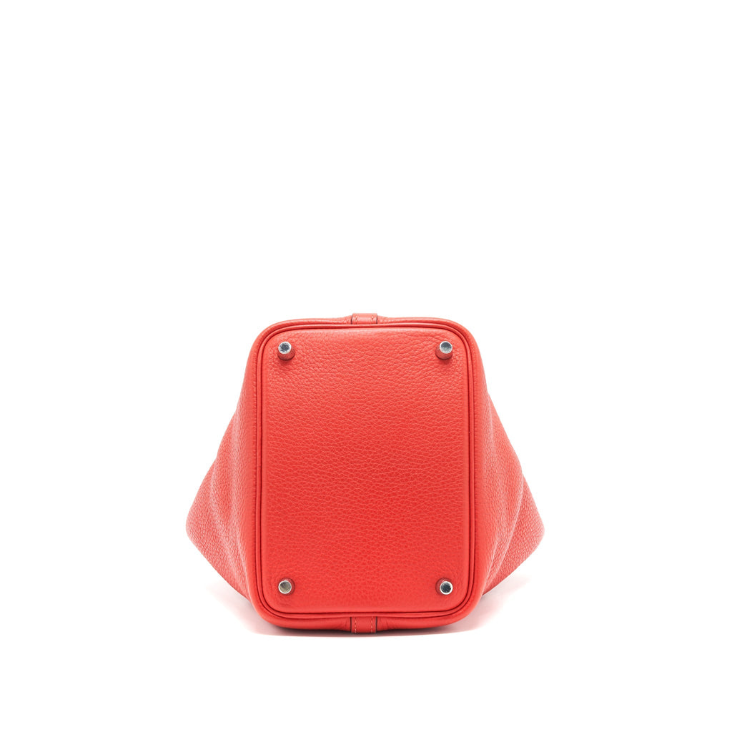 HERMES PICOTIN 18 LOCK BAG ROUGE TOMATE SHW