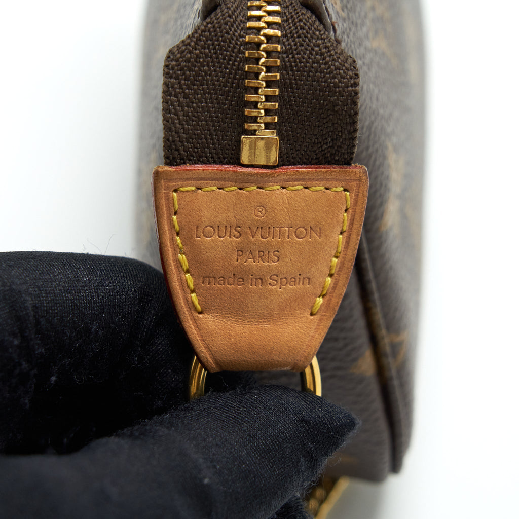 LOUIS VUITTON MINI POCHETTE MONOGRAM CANVAS GHW
