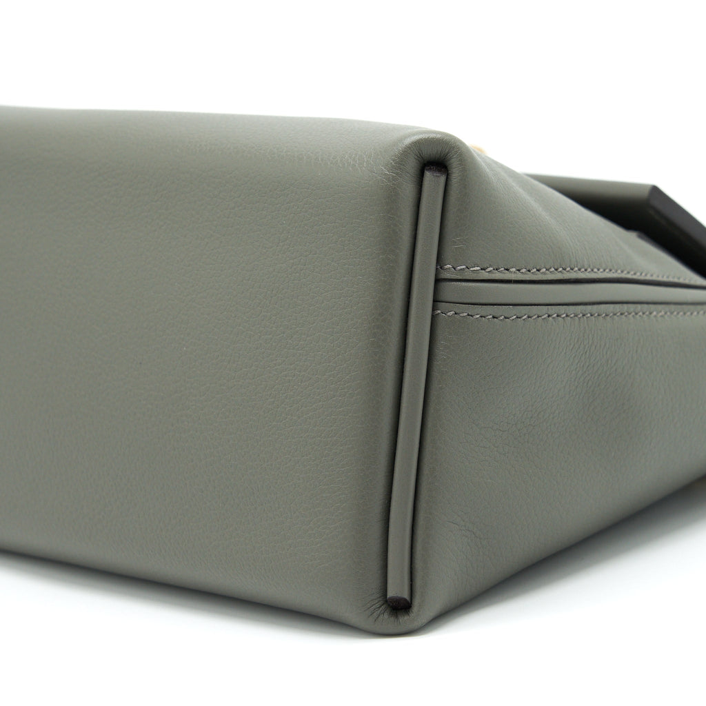 HERMES MINI 24/24 2424 - 21 EVERCOLOR / SWIFT GRIS MEYER GHW