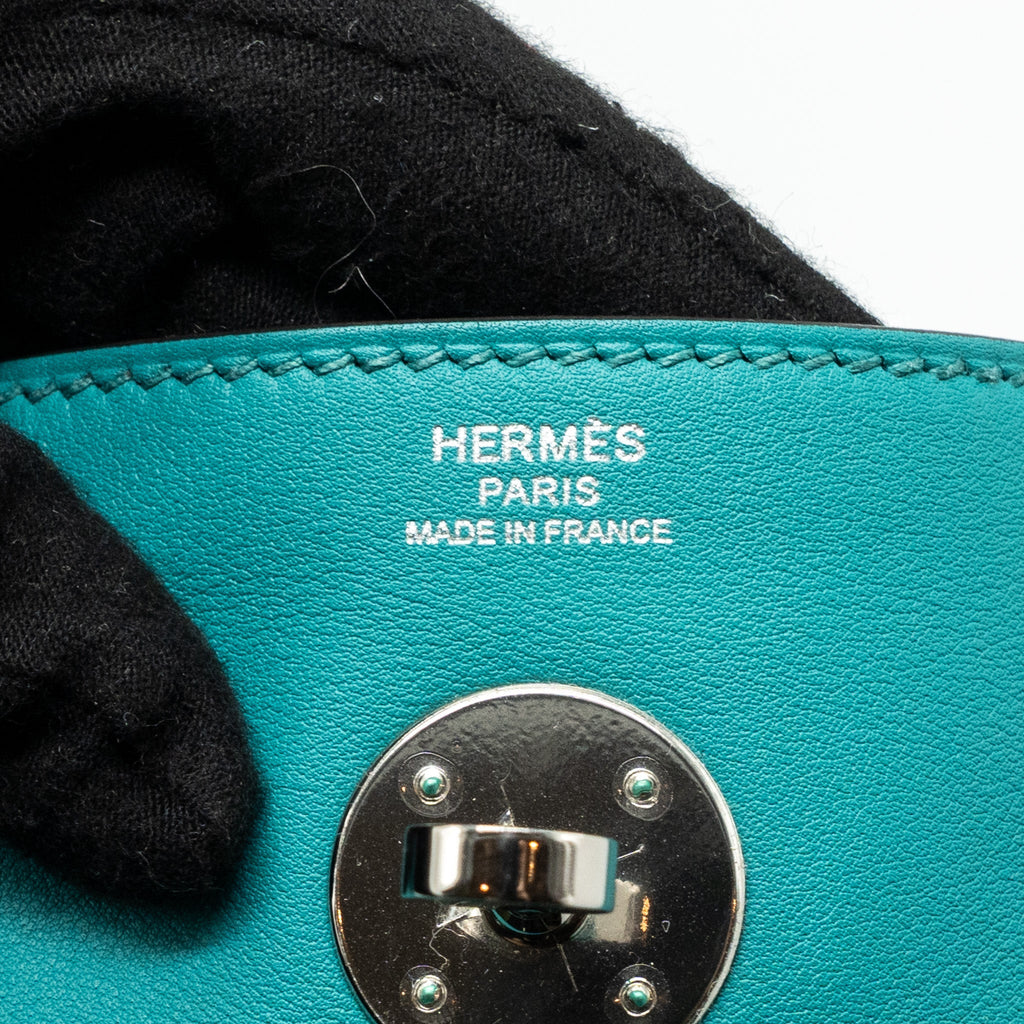HERMES LINDY 26 SWIFT BLUE PAON SHW