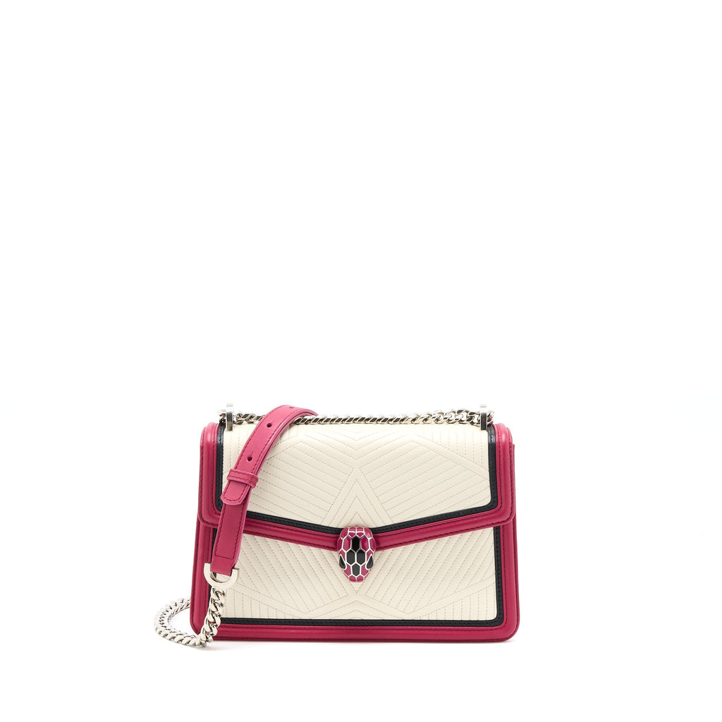 BVLGARI SERPENTI FOREVER QUILTED LEATHER SHOULDER BAG MULTICOLOUR SHW