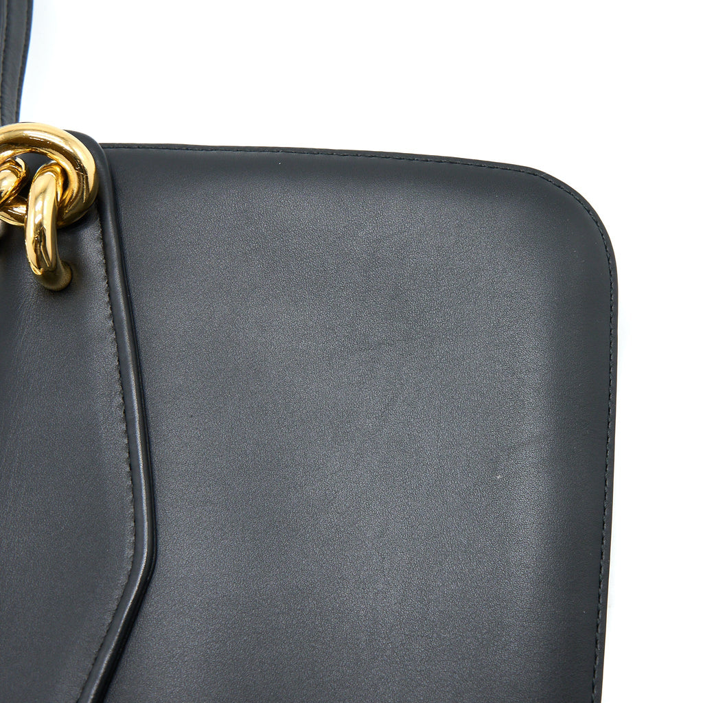 BOTTEGA VENETA SMALL MOUNT BAG CALFSKIN BLACK GHW