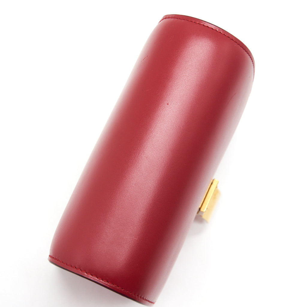 CELINE SMALL CLASSIC BOX BAG RED WITH GHW