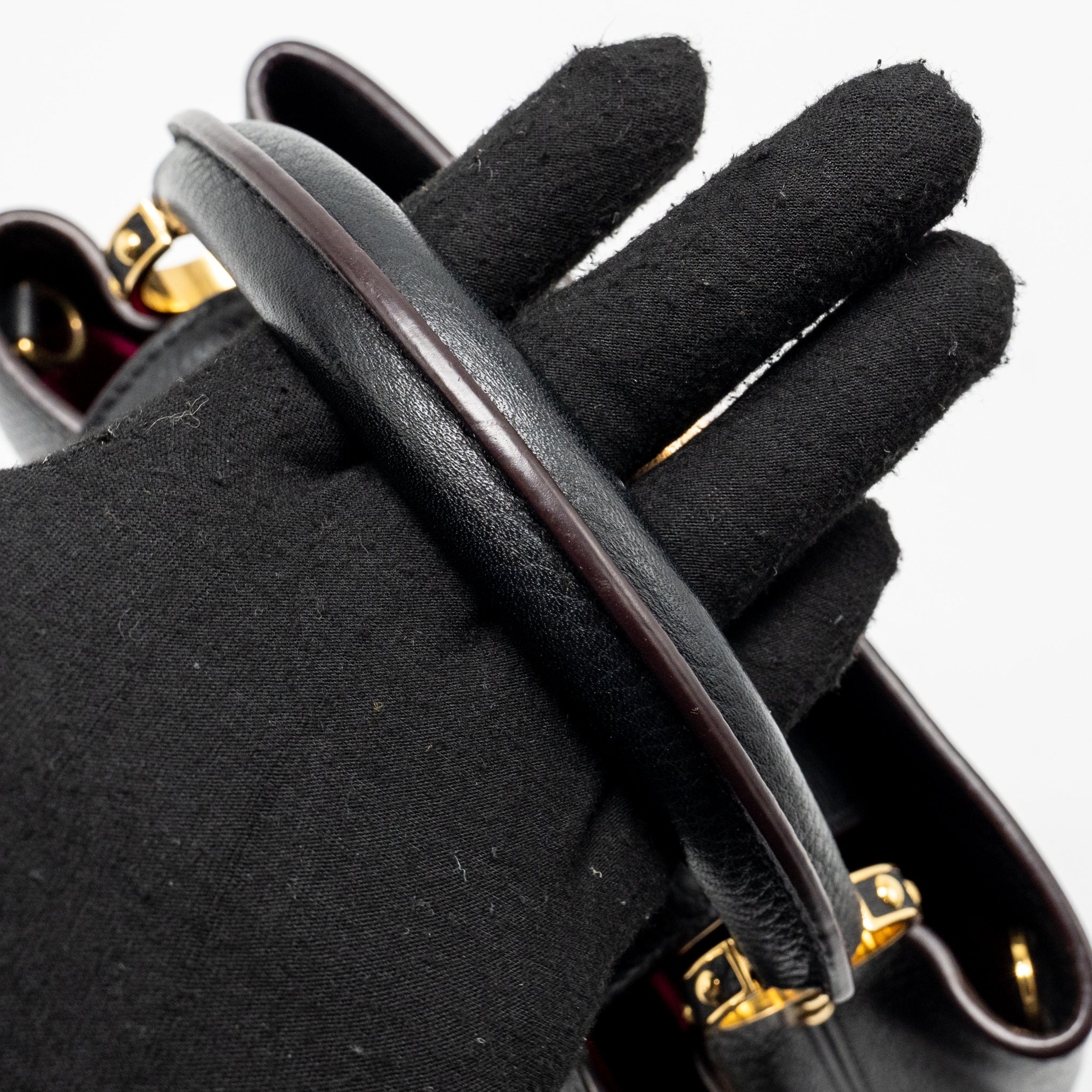 LOUIS VUITTON CAPUCINES BB CALFSKIN BLACK GHW