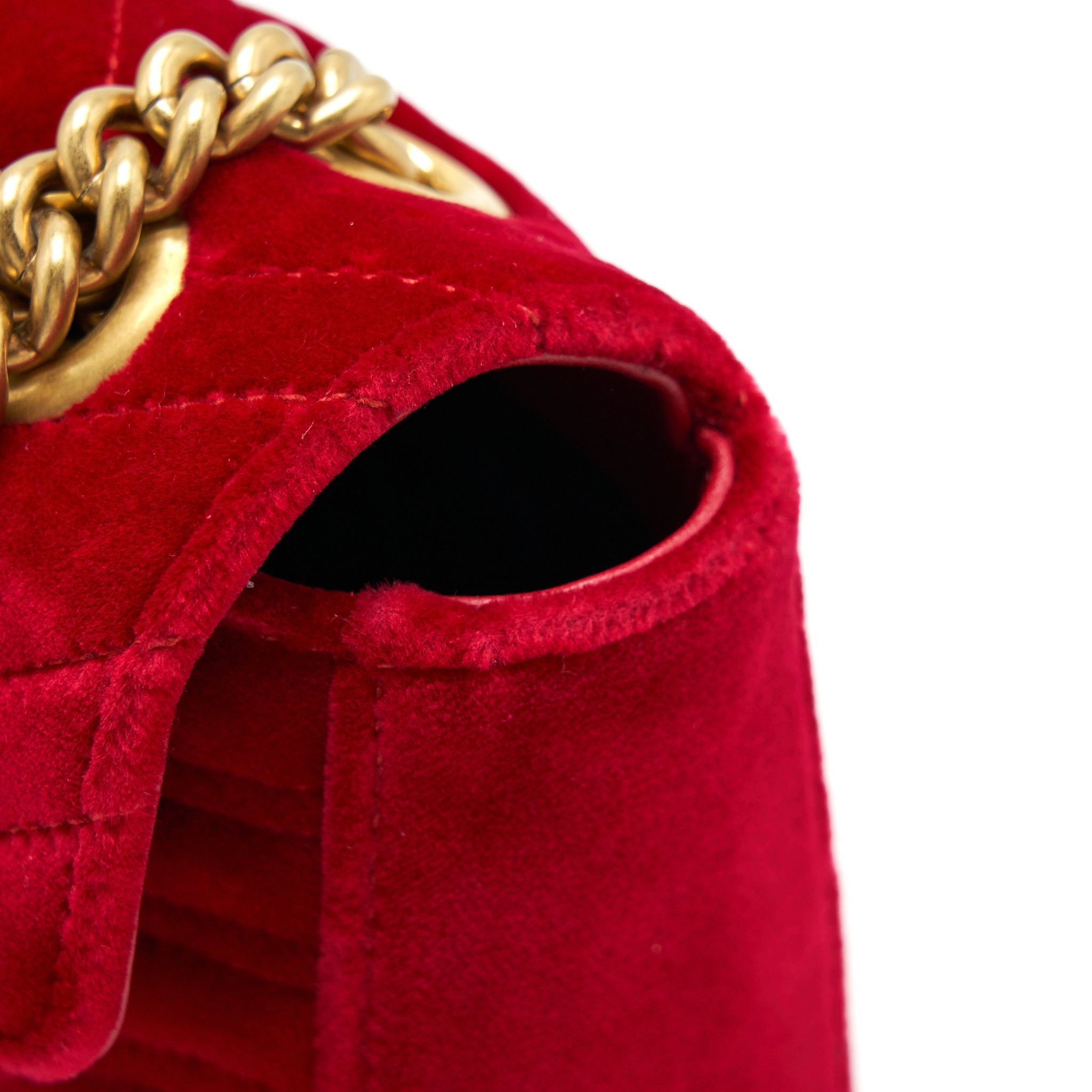 GUCCI VELVET MARMONT MATELASSE MINI BAG