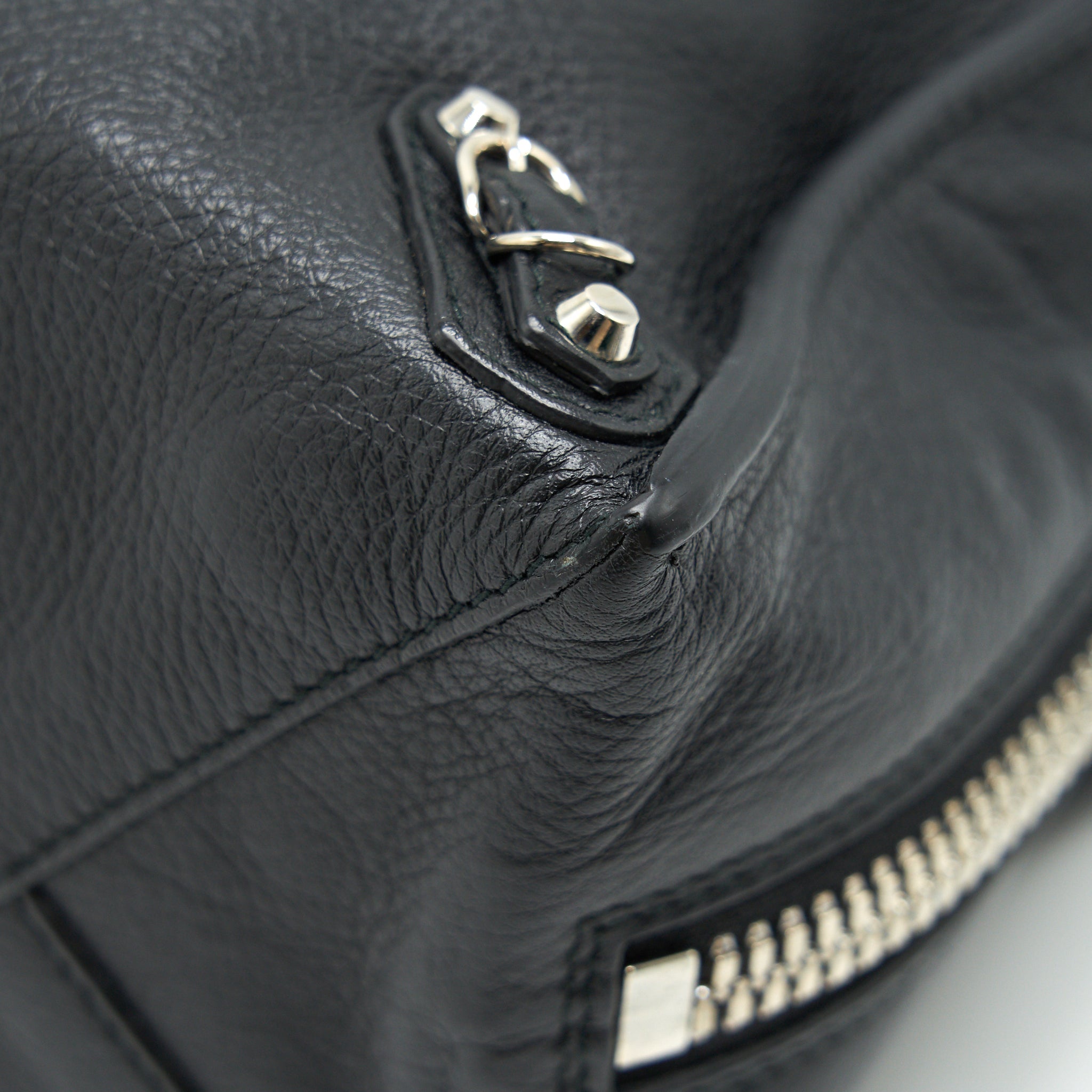 BALENCIAGA PAPIER A4 CLASSIC STUDS BAG LEATHER BLACK
