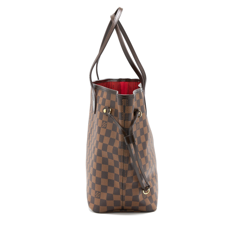 LOUIS VUITTON NEVERFULL MM DAMIER EBENE CANVAS GHW