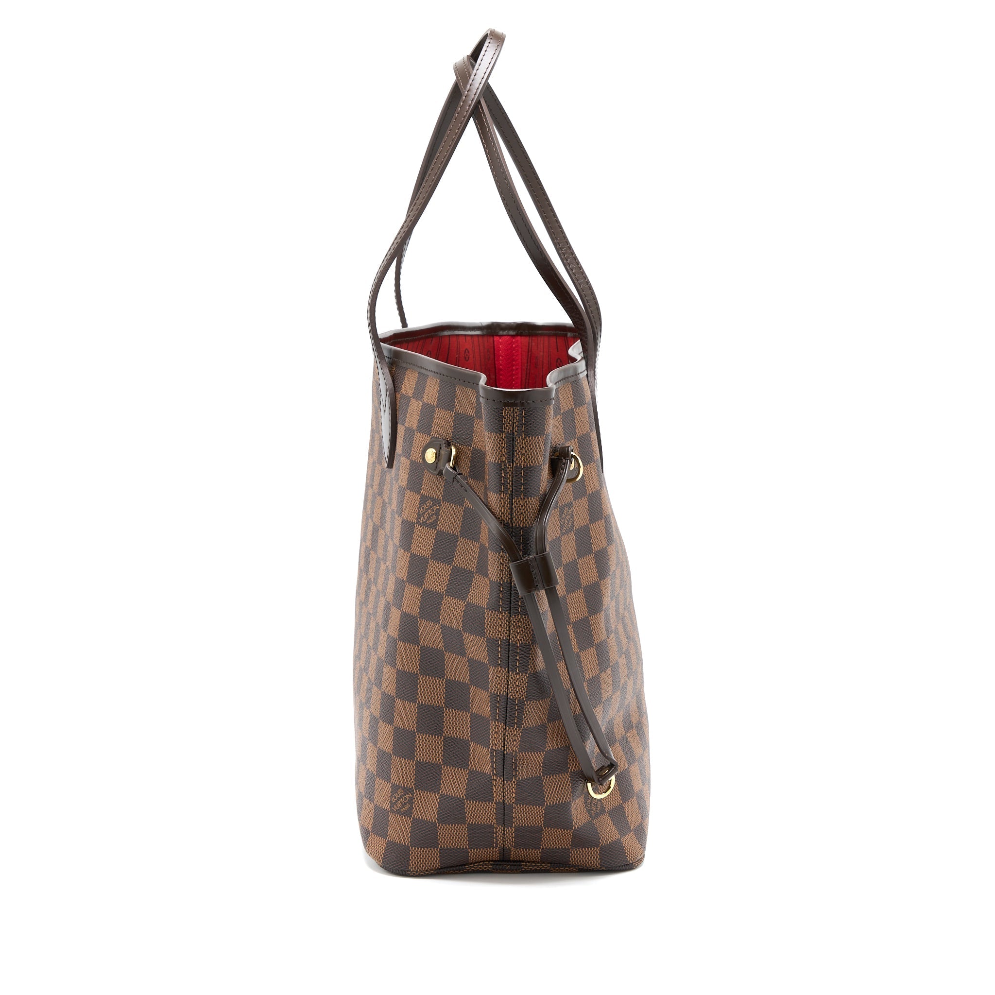 LOUIS VUITTON NEVERFULL MM DAMIER EBENE CANVAS GHW