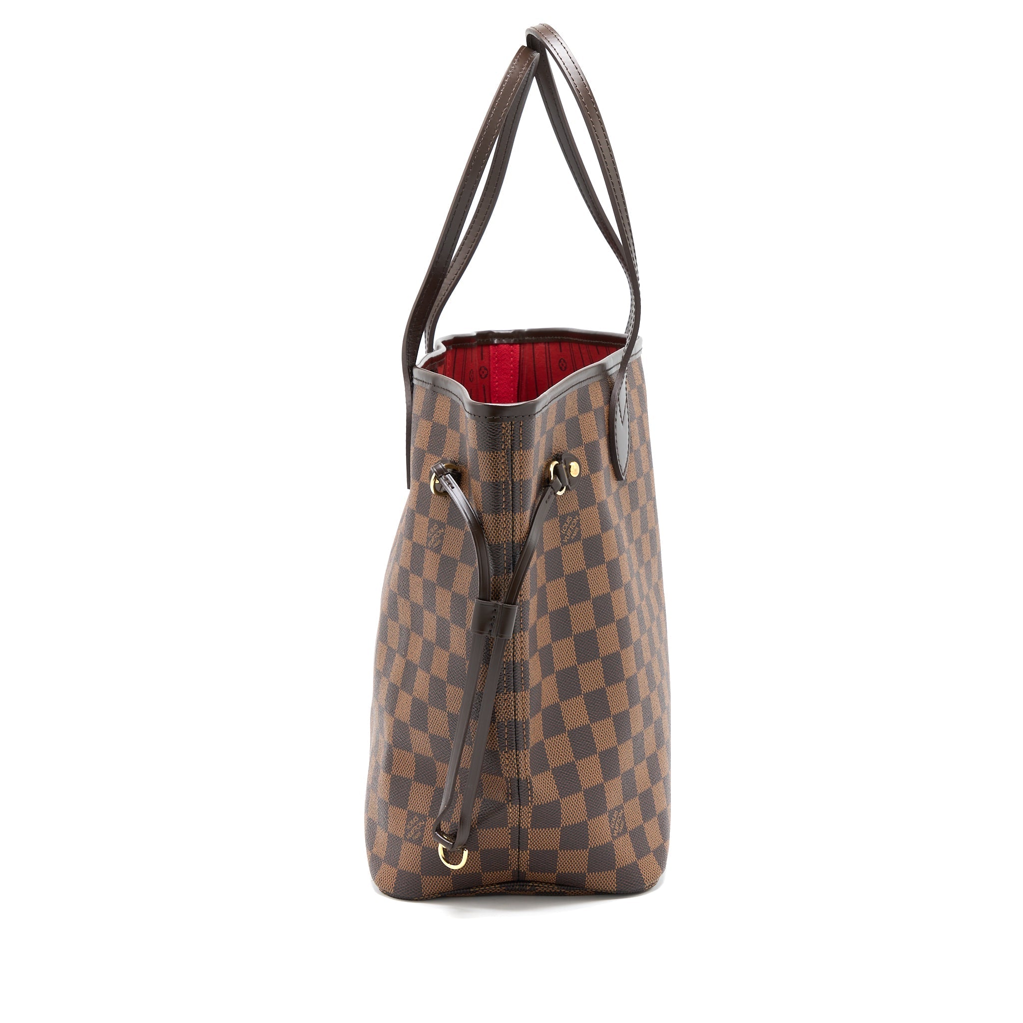 LOUIS VUITTON NEVERFULL MM DAMIER EBENE CANVAS GHW