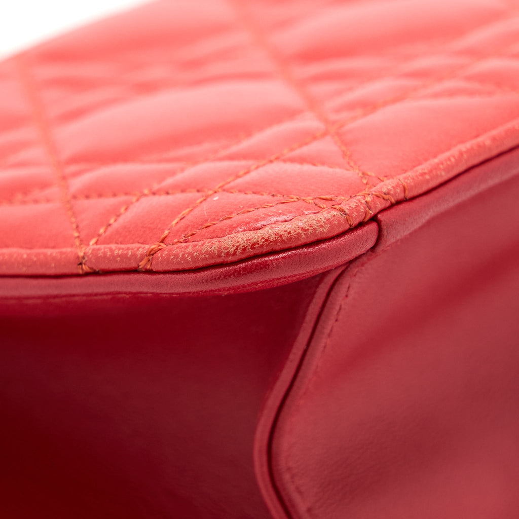 DIOR MISS DIOR WALLET ON CHAIN LAMBSKIN RED/PINK LGHW
