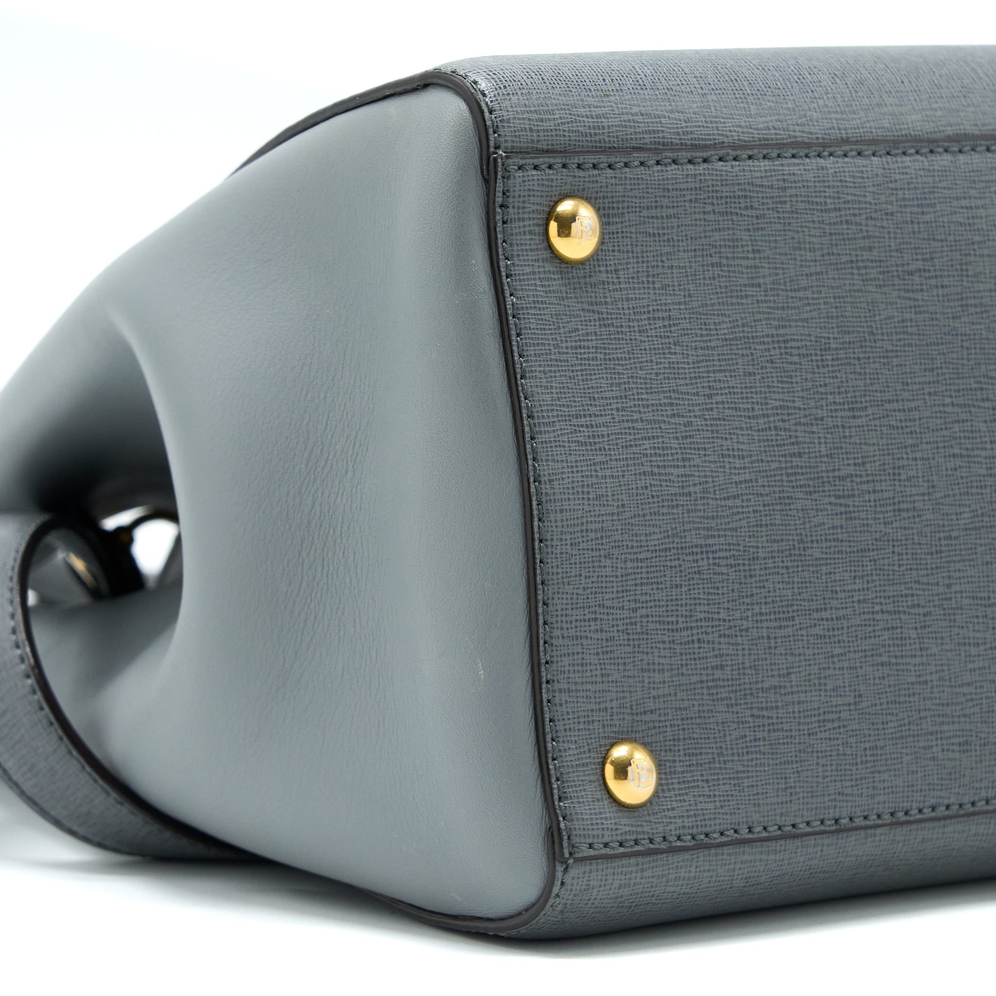 FENDI 2 JOURS LARGE BAG GREY GHW