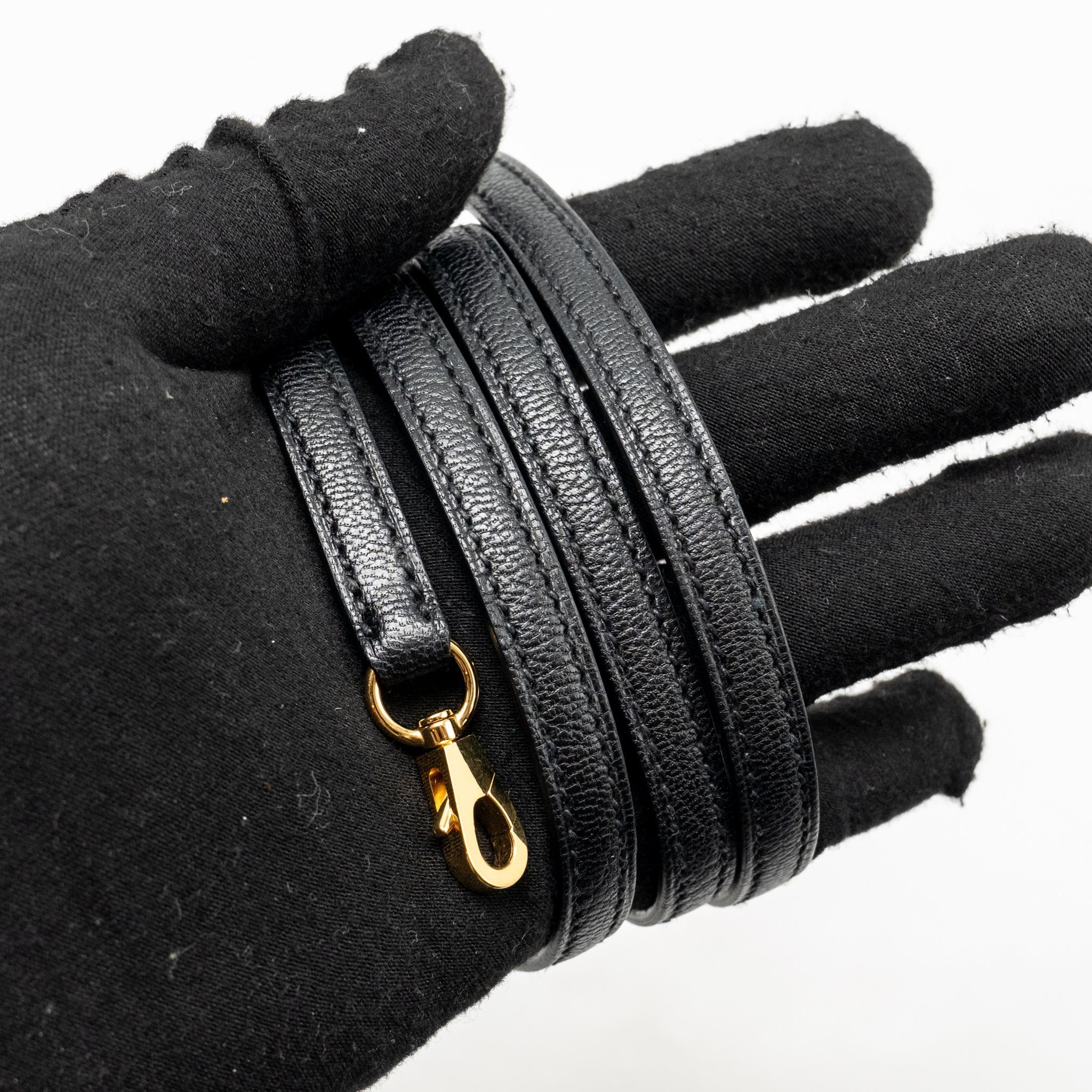 HERMES MINI BOLIDE CHEVRE MYSORE BLACK GHW