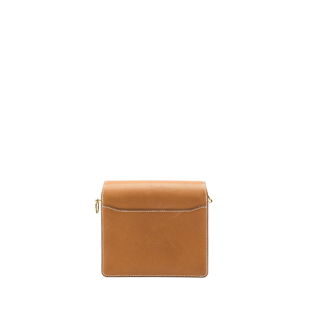 HERMES MINI ROULIS BARENIA FAUBOURG 34 FAUVE GHW