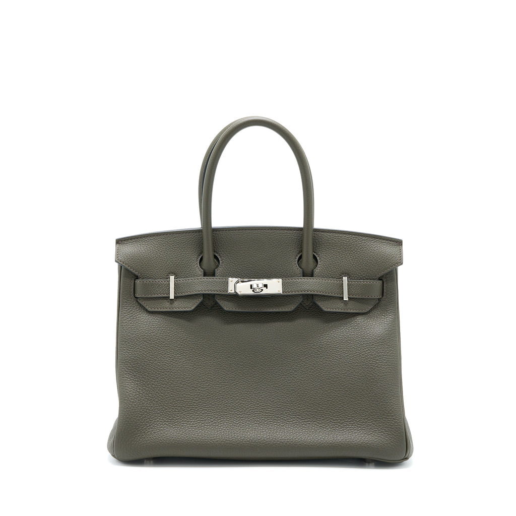 HERMES BIRKIN 30 TOGO C6 VERT DE GRIS SHW