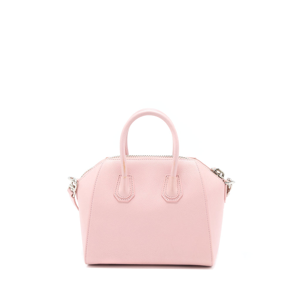 GIVENCHY MINI ANTIGONA GOATSKIN PINK SHW