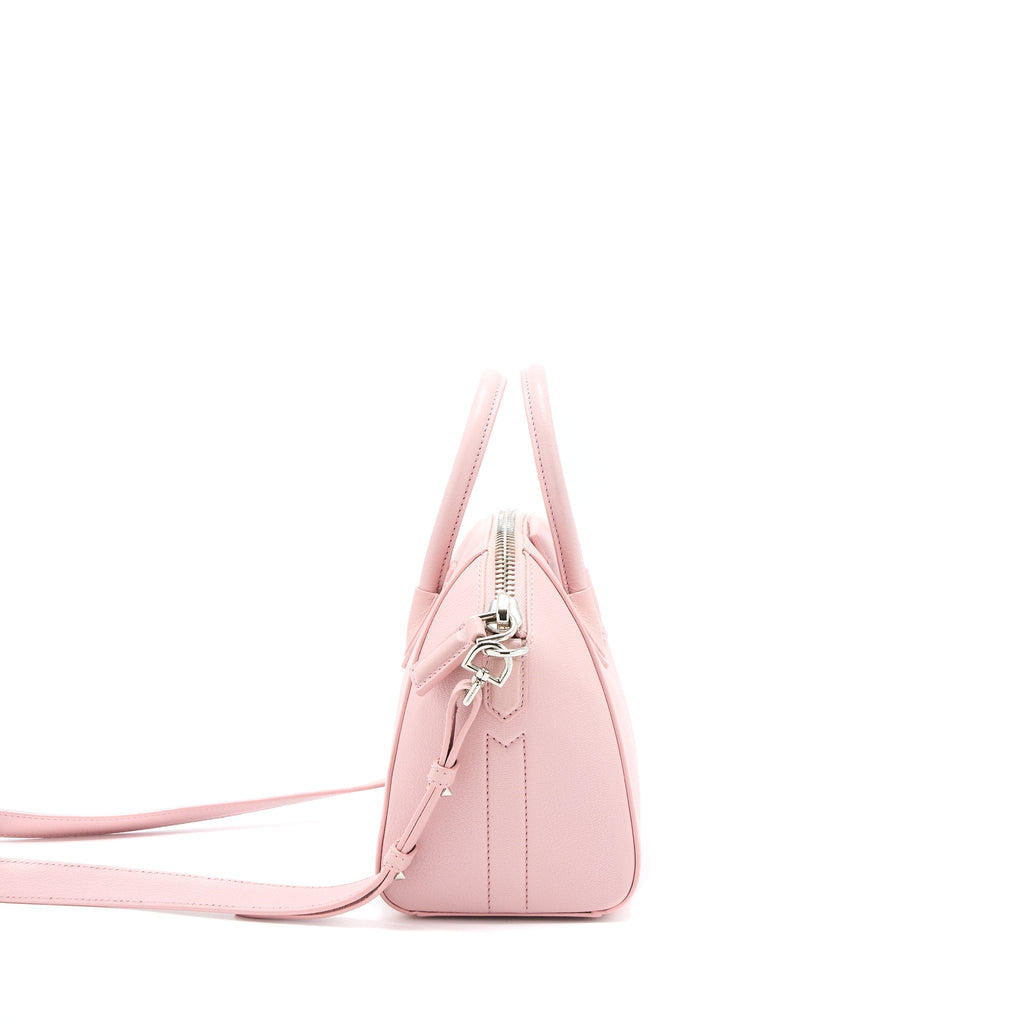 GIVENCHY MINI ANTIGONA GOATSKIN PINK SHW