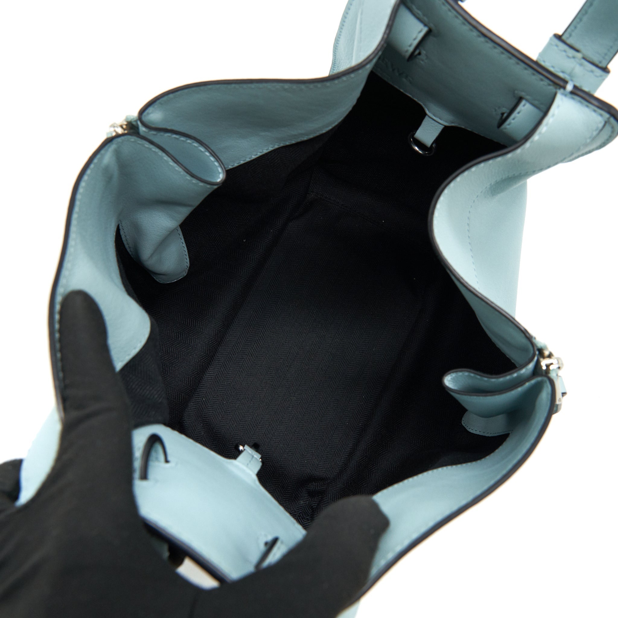 LOEWE HAMMOCK SMALL SHOULDER BAG AQUA