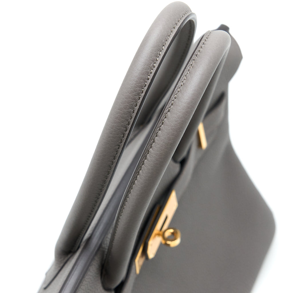 HERMES BIRKIN 30 TOGO 8F GRIS ETAIN RGHW