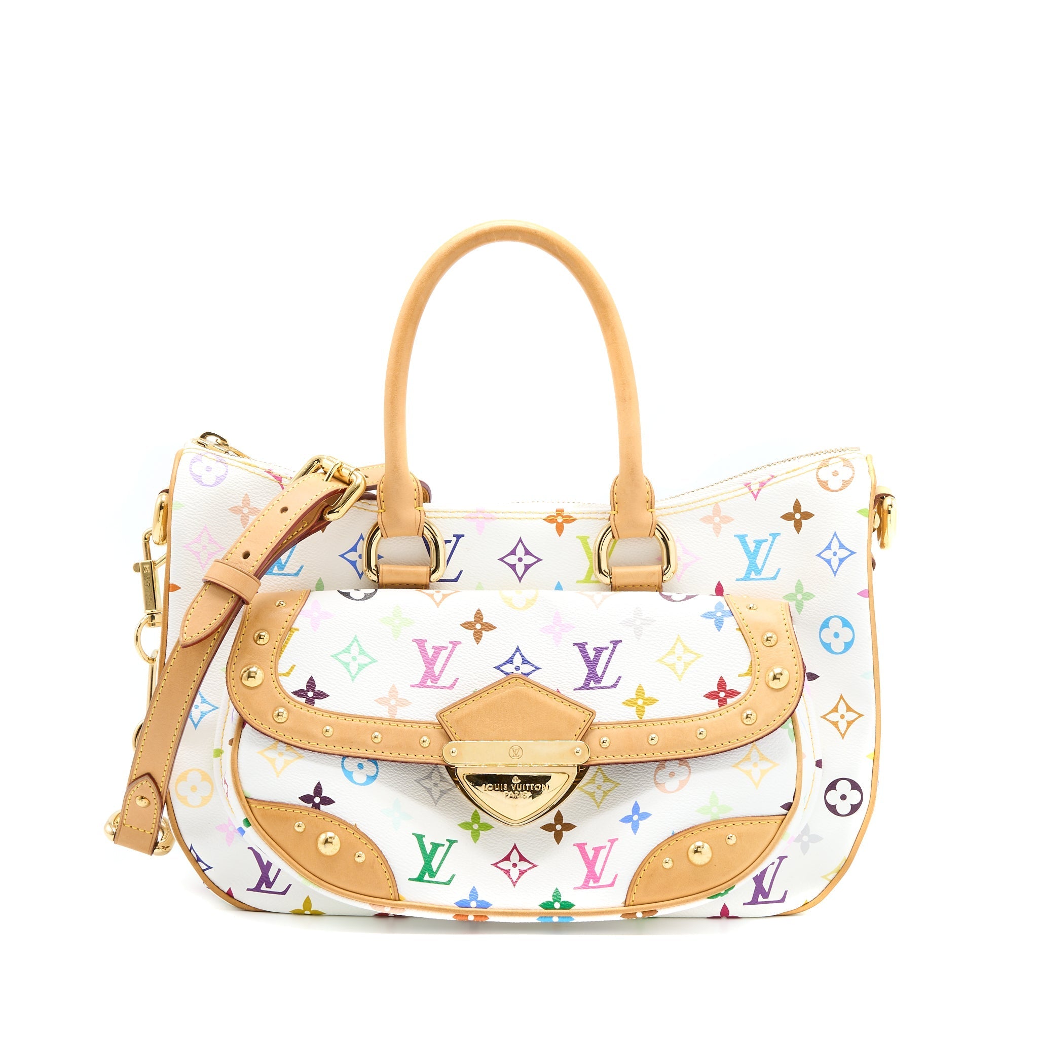 LOUIS VUITTON RITA BAG WHITE MONOGRAM MULTICOLOUR CANVAS GHW