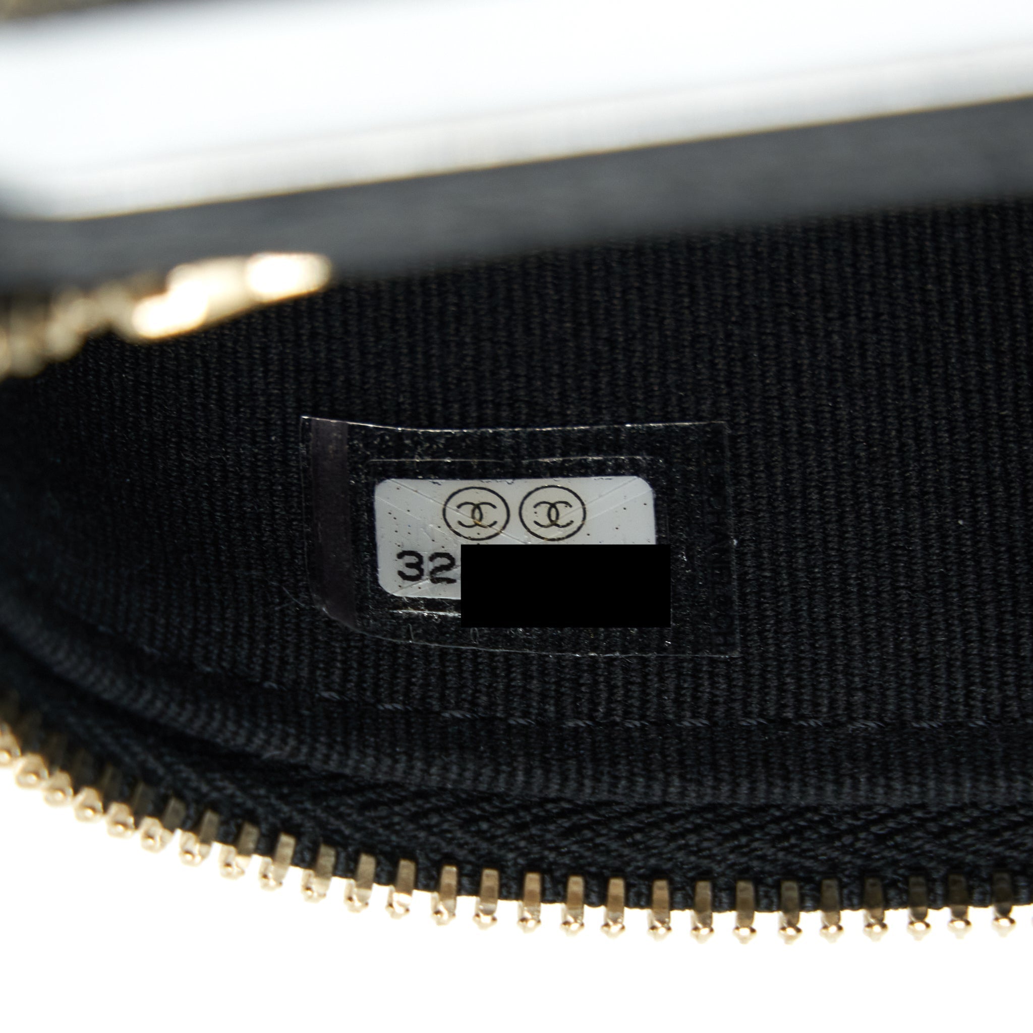 CHANEL 22P VERTICAL MINI VANITY WITH CC LOGO CHAIN CAVIAR BLACK LGHW