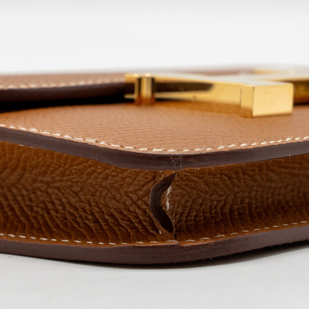 HERMES CONSTANCE SLIM EPSOM GOLD GHW