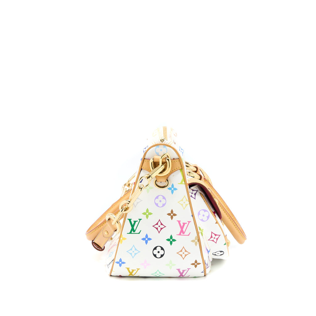 LOUIS VUITTON RITA BAG WHITE MONOGRAM MULTICOLOUR CANVAS GHW