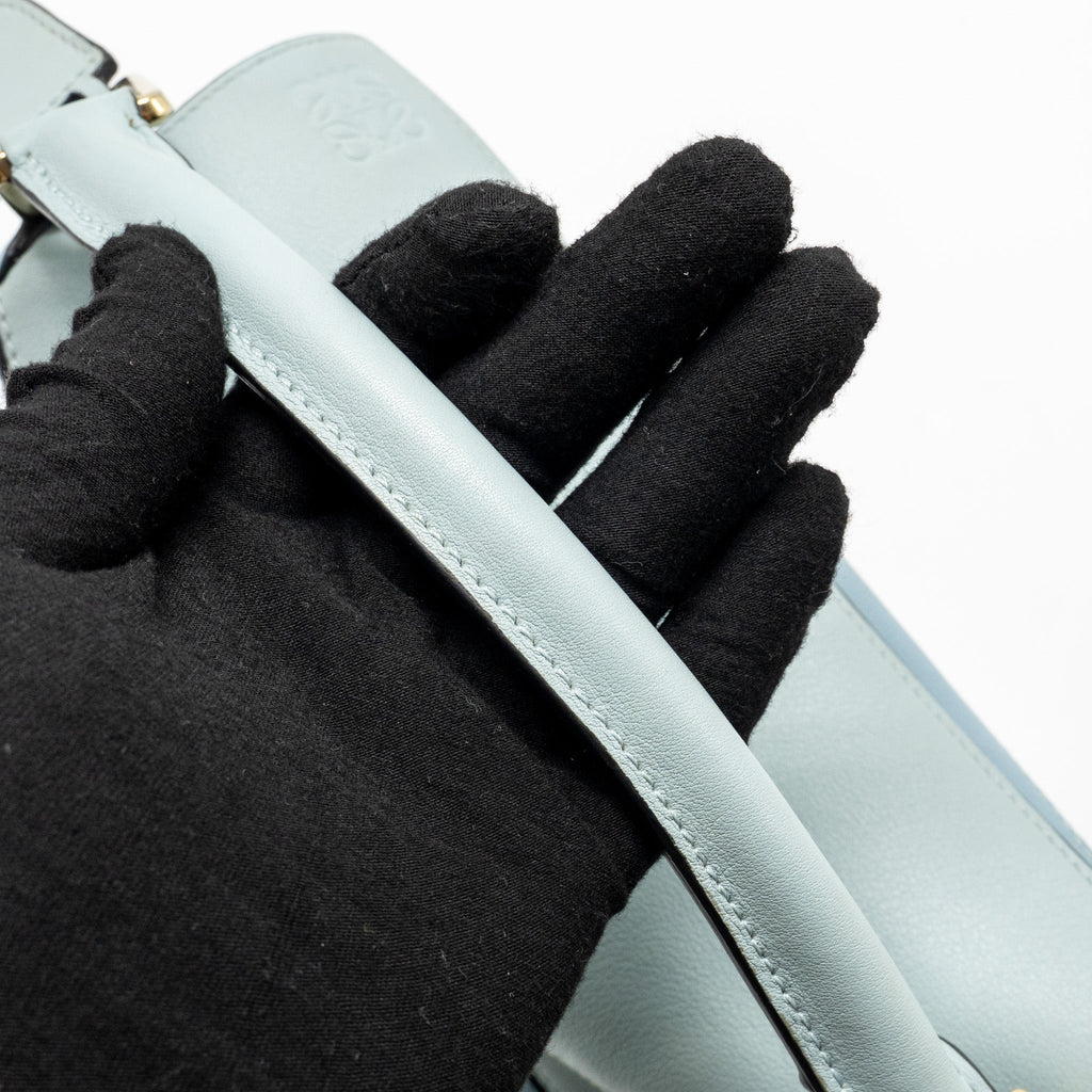 LOEWE SMALL PUZZLE BAG CALFSKIN BLUE/ MULTICOLOUR GHW