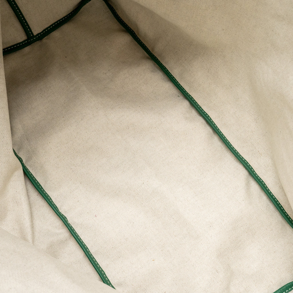 GOYARD SAINT LOUIS GM TOTE GOYARDINE CANVAS/CALFSKIN GREEN SHW