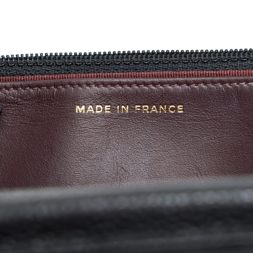 CHANEL CAVIAR WALLET ON CHAIN BLACK GHW