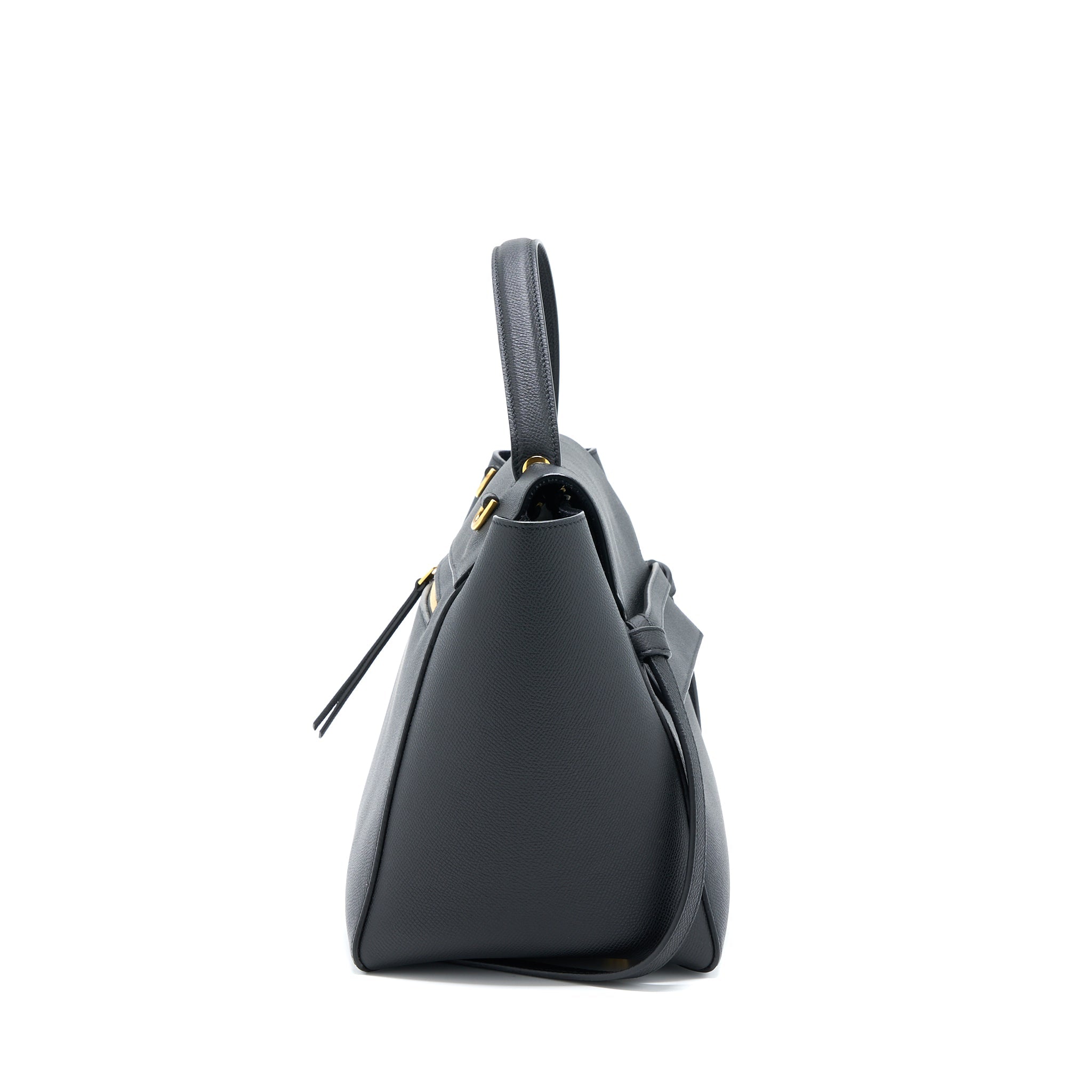 CELINE MINI BELT GRAINED CALFSKIN BLACK GHW
